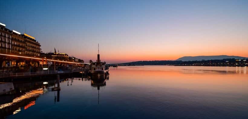 Lake Geneva by Night
